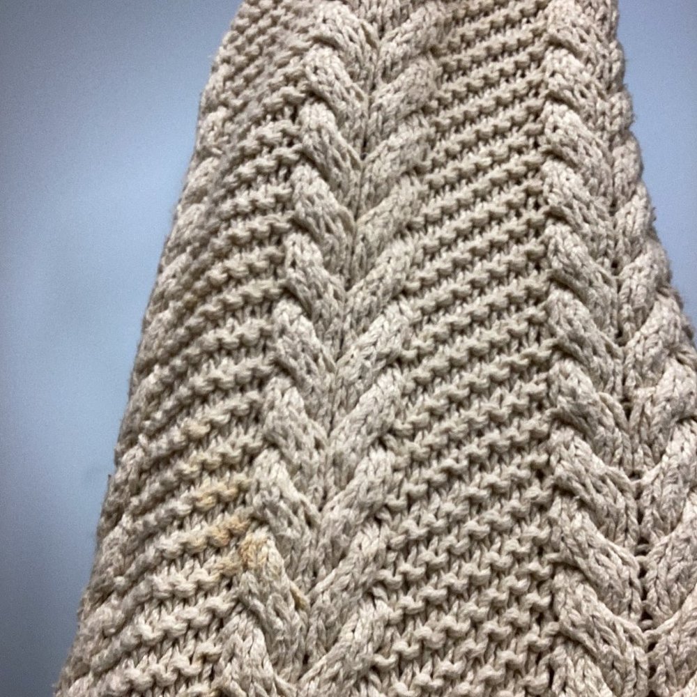 Gucci Vintage Cream Cable Knit Crewneck Pullover Sweater Sz XL - Picture 5 of 6